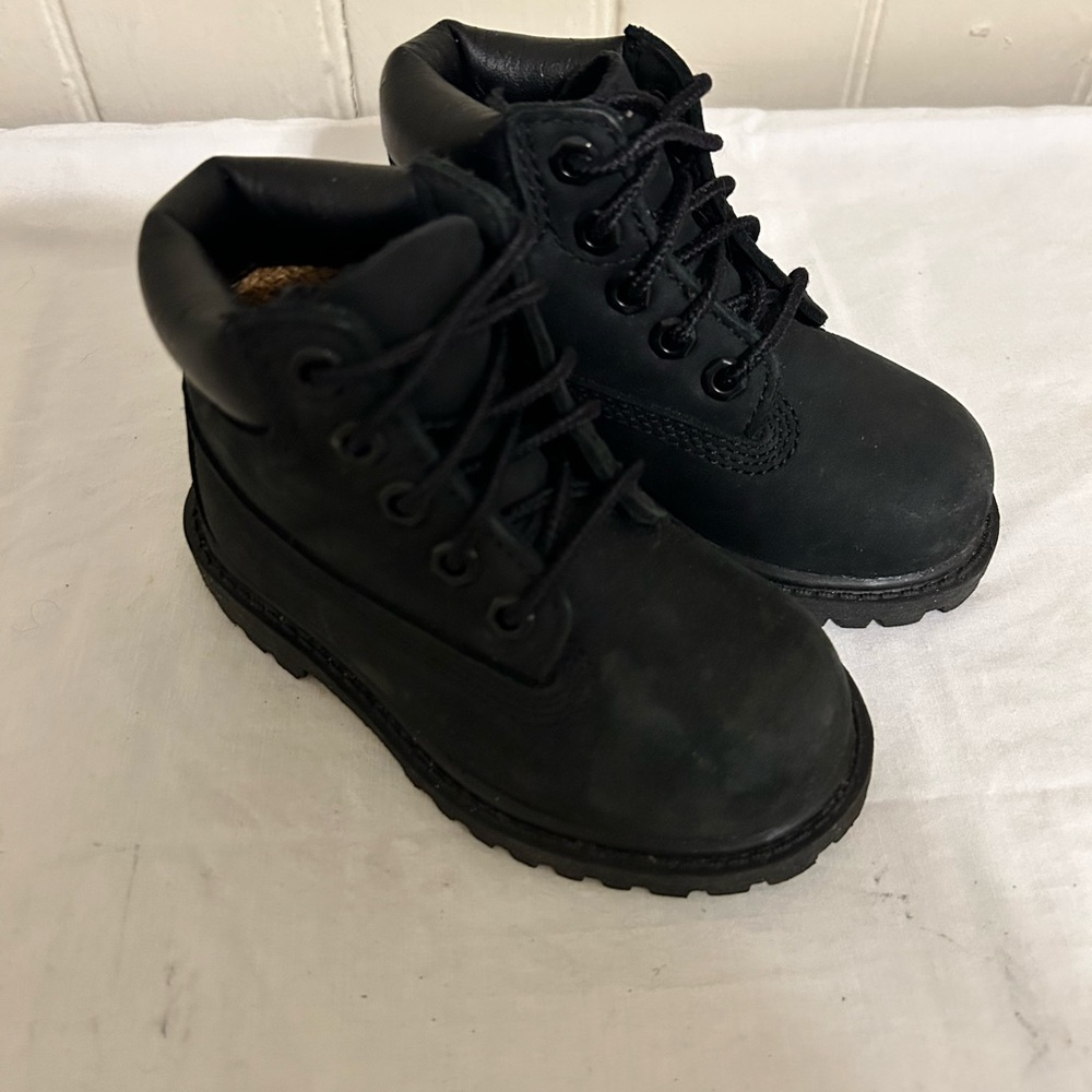Timberland Toddler Black Premium 6” Waterproof Boots/Size 5.5